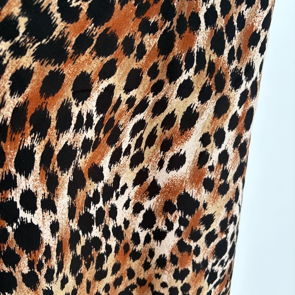 Reversible Leopard Print Microsuede Fabric Panel - 106 x 84 - Picture 3 of 5